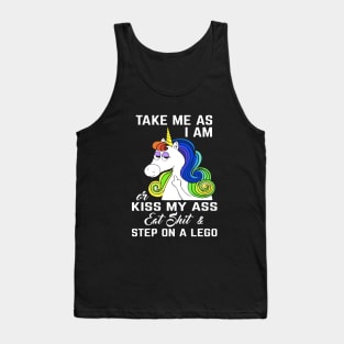 Take Me As I Am Unicorn Meme T Shirts Tank Top